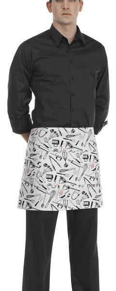 Barman Apron 40cm Print